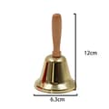Miniatyrbild 2 av 5: Superhög solid handklocka i trä med handtag, julhandklocka