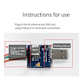 Miniatyrbilde 3 av 5: 4G Modul Luat Air780E Full Netcom Modul Mini IoT Seriell Kommunikasjon Dataoverføring DTU Multifunksjonsmodul