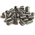 Miniatyrbilde 3 av 3: Sett med 16 koniske settskruer 5mm lange, forskjellige gjenger metrisk, M3, M4, M5 og M6. Sett med A2 rustfritt stål sekskant settskruer