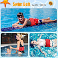 Miniatyrbild 4 av 5: Simningsbälte Pool Flytband Midjebälte Flytband För Vuxna Justerbart Flytande Bälte Simträning