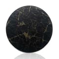 4-Pack Black Marble Gold PU Coasters