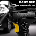 Miniatyrbillede 5 af 5: Oppustelig Trådløs Bærbar Dækpumpe 120w Luftkompressor Dækpumpe Til Biler, Motorcykler, Cykler Med 2000mah Led Digital Trykmåler Til Bil