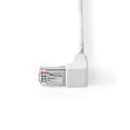 Miniatyrbilde 4 av 5: CAT6 F/UTP Nettverkskabel RJ45 Hann - RJ45 Hann, Vinklet 5,00 m Hvit