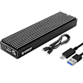 Pikkukuva 1 / 5: M.2 SSD NVMe Kotelo USB3.1 Gen2 Type C 10Gbps SSD Kotelo Ulkoinen Kovalevykotelo