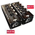 Miniatyrbillede 2 af 5: 1 stk. 4-kanals 3-polet XLR Audio og DMX over netværkskabelforlænger, DMX512 netværkssignalforlænger