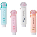 Miniatyrbillede 1 af 5: 4 stk. Søde viskelædere, Udtrækkelig viskelæder Kawaii Kattepote viskelædere til børn, gummi Push-pull viskelæder til studerende Skrivning, tegning Æstetiske viskelædere