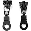 Miniatyrbild 1 av 4: Zip Slider Metall Legering Dragkedja (svart) (2st)