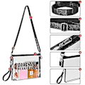 Miniatyrbild 3 av 5: Taylor Clear Bag Stadium Godkänd För Swift Eras-turné (stylea)-y