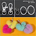 Miniatyrbilde 4 av 5: 265 stk Metall Hummerklo-spenne med nøkkelring for håndverk, Lanyard-klips Snap Hook, Svingbare spenner