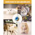 Miniatyrbilde 5 av 5: Burstall seng, hamstergjemmested, burstalltilbehør, burstallleker, stor kokosnøttskall hamster seng hus med varm pute gjemmested for kanin