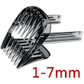 Pikkukuva 2 / 5: Uusi 1-7 mm hiustenleikkurin kampa HC9450 HC9490 HC9452 HC7460 HC7462 - Korkealaatuinen hiustenleikkurin vaihtokampa