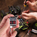 Miniatyrbilde 4 av 5: 5 stk 2 i 1 1-8S Lipo Batterispenningstester, RC Lavspenningssummeralarm, Batteriovervåker for Lipo/Li-Ion