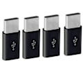 Miniatyrbild 1 av 5: -USB till USB-C-adapter, Mini till Type-C-laddningsadapter, USB Type-C-adapterkonverteringskontakt med