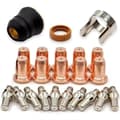 23 st PT-60 -40 PT40 Plasmaskärbrännare Spets 1.0mm 51313 Elektrod 52582 Plasmaskärbrännare