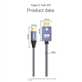 Pikkukuva 4 / 5: USB C - Displayport -kaapeli, kaksisuuntainen 8K 60 Hz, Display Port - Type-C 3.1 DP -kaapeli 3:lle Pro:lle