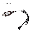 Miniatyrbilde 1 av 5: 2024 Ny 6.4v/7.4v Lader Litium Ion Batteri Sm-3p Er Egnet For Fjernkontroll Leker) Sn1194