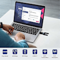 Miniatyrbillede 4 af 5: Trådløs Usb Wifi Adapter Til Stationær Pc, 1300mbps Wifi Netværksadapter 2.4g/5ghz, Trådløs Adapter Til Windows 11/10 2024THO
