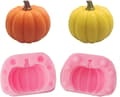 Miniatyrbillede 1 af 5: Halloween Silikonform, DIY Græskarformet Lysform, Græskar Silikonform, Non-Stick Genanvendelig Bageform, Græskar Slikforme
