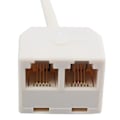 Pikkukuva 5 / 5: RJ11 6P4C Liitin 2 X Portti M / F Jakaja Puhelinsovitinkaapeli Beige