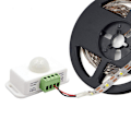 Miniatyrbillede 2 af 5: PIR Infrarød Bevægelsessensor Detektor, DC 12V-24V Strip Lys Bevægelsessensor Kontakt, til Skab