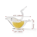 Miniatyrbillede 2 af 4: 2 stk. Citronpresser Clip Akryl Manuel Citronskivepresser Praktisk Transparent Frugtpresser Til Hjemmet