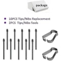 Miniatyrbillede 2 af 2: 10 stk. Markeringspens-spidser/nibber til udskiftning til Boox Pen2 Pro, Tab X, Max Lumi2, Note Air2, Note Air2 Plus, Nova Air C Stylus Pen (10 stk. spidser/sorte)