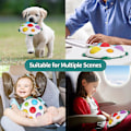 Miniatyrbillede 3 af 4: Tidlig Uddannelse Silikone Baby Simple Dimple Sensorisk Legetøj Med Bidefunktion, Flip Board Gave (skildpadde) Til Småbørn 6 Måneder+