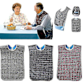 Miniatyrbild 1 av 4: 3-pack vuxenhaklappar med smulhållare - Tvättbara vuxenmatningshaklappar, stora vuxna