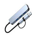 Pikkukuva 2 / 5: 4 Portin USB 3.0 Hub Type-C -sovitin USB 2.0 -nopea tiedonsiirto -monisatamainen USB-jakaja -laajennin