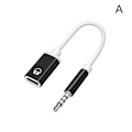 Miniatyrbilde 3 av 4: 3,5 mm hann til Type-c hunn hodetelefonkonverter Flat til Rund Analog Lap