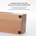 Miniatyrbillede 4 af 5: Espresso Tamperholder i Træ, Kaffe Tamper Stand, Massivt Træ Kaffe Tamper Holder, Espresso Base