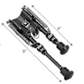 Miniatyrbilde 3 av 5: 6-9 Tommers Harris Bipod Høy Støtsikker Svingbar Bipod-montering