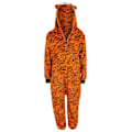 Miniatyrbillede 2 af 5: Børne Unisex Tigerprint Loungewear Onesie - STØRRELSE: 7-8 år