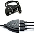 Miniatyrbild 5 av 5: Hdmi-splitters och switchar hdmi-port hane till hona 3 ingångar 1 utgång splitterkabeladapterkonverter 1080p