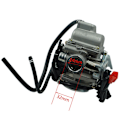 Pikkukuva 3 / 4: 24mm Gy6-kaasutin ATV 125cc 150cc sopii Kazuma Redcat -skoottereille ja -kartingeille