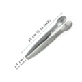 Pikkukuva 5 / 5: 10 cm:n ruostumattomasta teräksestä valmistetut minitarjoilupihdit sokeri- ja jääpihdeillä