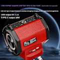 Miniatyrbild 5 av 5: Sladdlös trådlös högtalare, Bluetooth-högtalare för Milwaukee 18-20V batteridrivet verktyg (Batteri ingår ej)