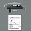 Miniatyrbillede 2 af 5: E-cykel Display 36V 48V 60V E-03N LCD Display 5 Pin Elektrisk Scooter Smart LCD Farveskærm Meter wit