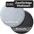 Miniatyrbillede 2 af 5: Komfortabel Rund Filt Hynde 36cm - Sæt med 4 Grics I Sort