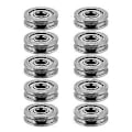 Miniatyrbillede 2 af 4: U604ZZ 4 * 13 * 4mm Forseglet Guidehjul Remsskive Skinne Kugleleje (10 stk)