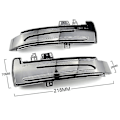 Miniatyrbilde 2 av 5: Dynamisk LED Blinklys Sidespeil Indikator Kompatibel med W204 W176 W212 Cla C