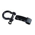 Miniatyrbild 2 av 5: Justerbar spänne legering shackle justerbar D-ring shackle legering shackle, D-ring glidande spänne, 5-delad shackle set, (svart)