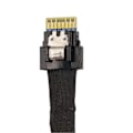 Miniatyrbild 5 av 5: Mini SAS-kabel 24 Gbps Snabb Överföring SATA/ATA-gränssnitt 0,5 m Längd SFF8654 8I till 2xSFF8654 4I-kabel