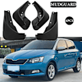 Miniatyrbillede 1 af 4: 4x Ny Opgradering til Skoda Fabia 2015-2018 Mudguard Splash Guards Fender Mudguards Mud Flap Biltilbehør Auto Styline