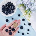 Miniatyrbillede 3 af 5: 55 stk. 11 størrelser Runde Hulpropper Sort Silikone Hulprop Gummi Konisk Vandtæt Knap Rør Endekappe Bløde Fleksible Genanvendelige Propper Passer til Møbler