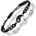 Miniatyrbild 1 av 4: 2 st matchande Yin Yang justerbar sladd armband för vänskap