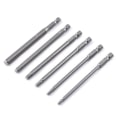 Miniatyrbilde 1 av 4: 6-delt sett med sekskantede skrutbits 100 mm (2,5/3/4/5/6/8 mm)