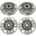 Miniatyrbild 1 av 3: 4 st 72 mm LED-skatehjul, inline-hjul för utomhusbruk (slumpmässig färg)