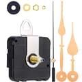 High Torque Clock Movement with Gold Hands - 20mm I-Shaft