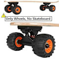 Miniatyrbilde 4 av 5: All Terrain Off Road Skateboard Longboard Hjul Veidempende Hjul Dansebrett Rundt (sett med 4 Con-Yvan)